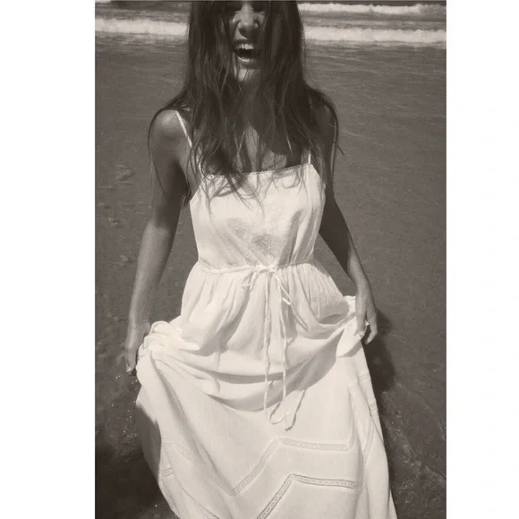 Zara White Midi Dress - Picture 7 of 8